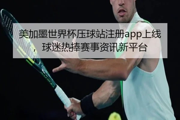 美加墨世界杯压球站注册app上线，球迷热捧赛事资讯新平台